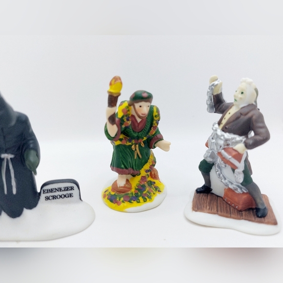 Vintage Dept 56 Christmas Carol Christmas SpiritDickens Village 4 figures - Picture 12 of 12